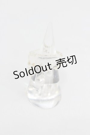 画像: Q-pot. / Mizuame Melt Ring 12号 クリア I-26-01-26-066-QP-AC-SA-ZI