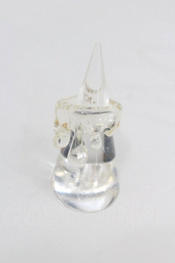 画像1: Q-pot. / Mizuame Melt Ring 12号 クリア I-26-01-26-066-QP-AC-SA-ZI (1)