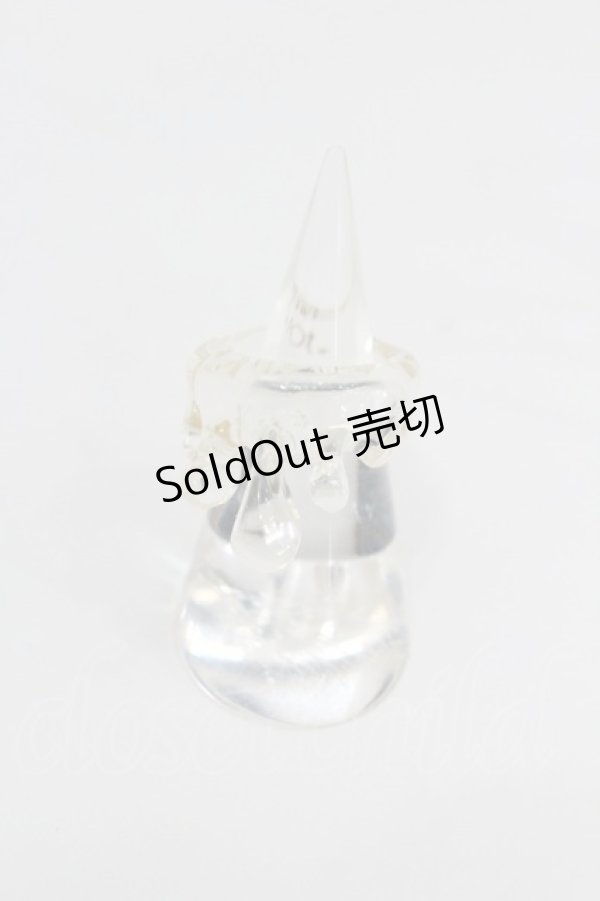 画像1: Q-pot. / Mizuame Melt Ring 12号 クリア I-26-01-26-066-QP-AC-SA-ZI (1)