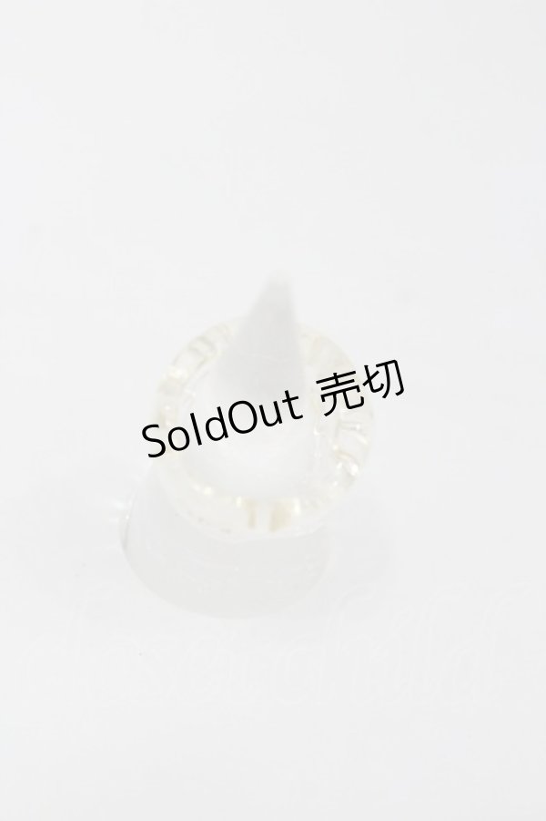 画像2: Q-pot. / Mizuame Melt Ring 12号 クリア I-26-01-26-066-QP-AC-SA-ZI (2)