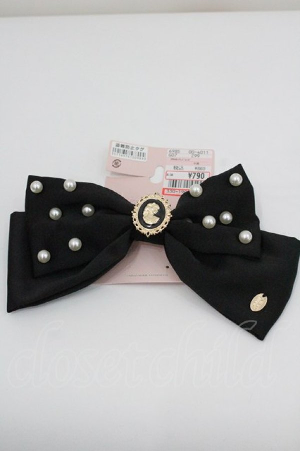 画像1: m petit by misako / NINA'Sコラボバレッタ  黒 I-26-01-26-067-LO-ZA-SA-ZI (1)