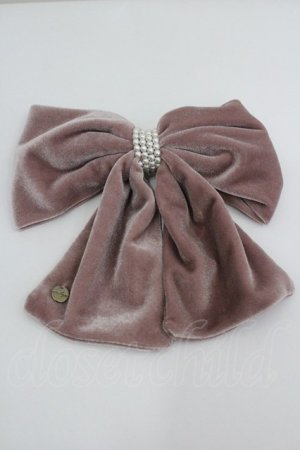 画像: evelyn / パールリボンバレッタ  ピンクＸ白 I-26-01-26-070-LO-AC-SA-ZI