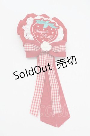 画像: Angelic Pretty / Sweet Strawberryワッペンロゼッタブローチ  赤 I-26-01-26-079-AP-ZA-SA-ZI