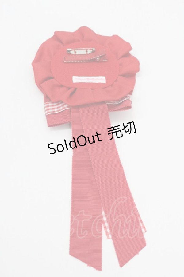 画像2: Angelic Pretty / Sweet Strawberryワッペンロゼッタブローチ  赤 I-26-01-26-079-AP-ZA-SA-ZI (2)