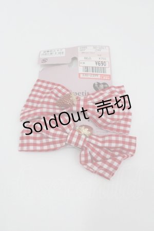 画像: m petit by misako / AM2Pイチゴクリップ  赤 I-26-01-26-084-LO-AC-SA-ZT610-F005