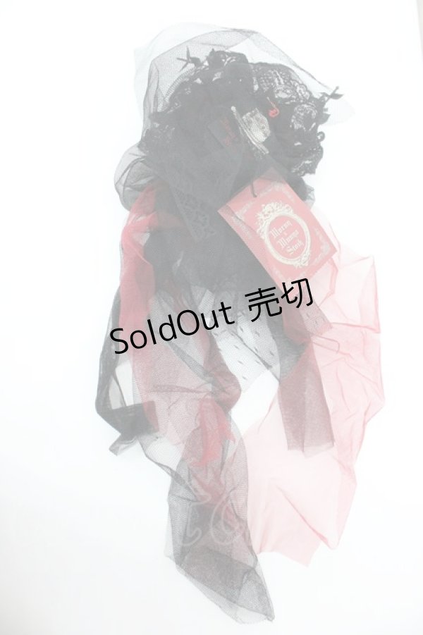 画像2: Morun x Muuna Stoik / 羽根ローズチュール2WAYクリップ  黒 I-26-01-26-091-LO-AC-SA-ZI (2)