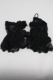 画像2: GOTHPUNKその他(買取対象外) / レースショートグローブ  黒 I-26-01-26-001-PU-ZA-HR-ZI (2)