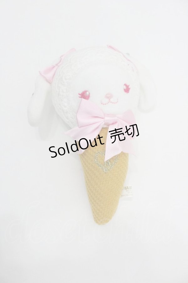 画像1: BABY,THE STARS SHINE BRIGHT / うさくみゃちゃんアイスマスコット  白 I-26-01-26-099-BA-ZA-SA-ZI (1)