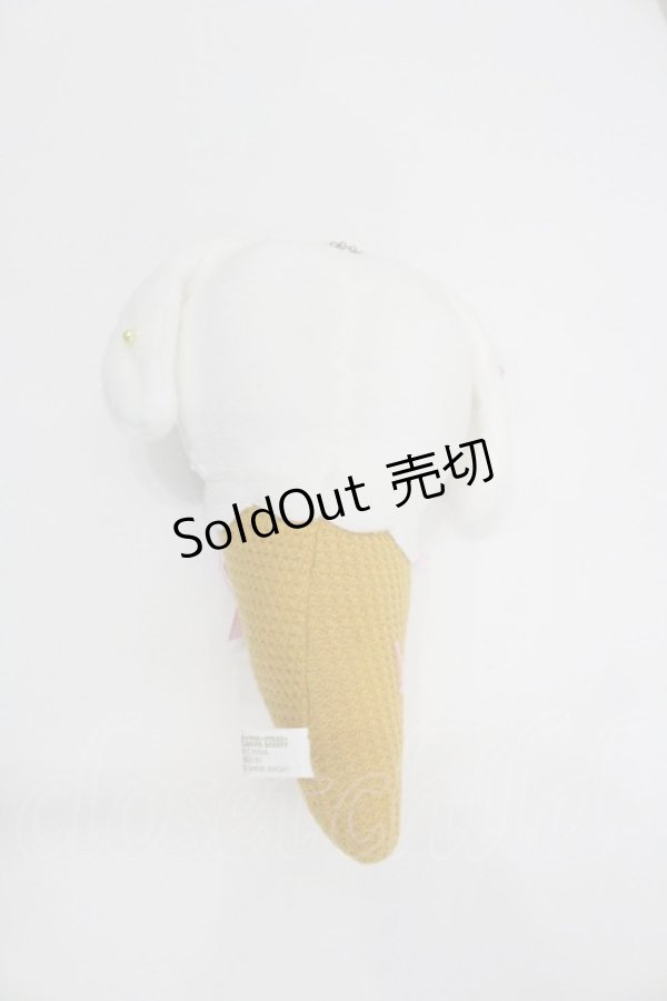 画像2: BABY,THE STARS SHINE BRIGHT / うさくみゃちゃんアイスマスコット  白 I-26-01-26-099-BA-ZA-SA-ZI (2)