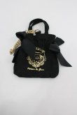 画像1: Maison de FLEUR / クロミダブルリボントートバッグチャーム  黒Ｘゴールド I-26-01-26-106-LO-BG-SA-ZI (1)