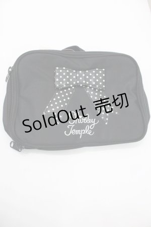 画像: Shirley Temple / ドットリボンポーチ  黒Ｘ白 I-26-01-26-109-ET-ZA-SA-ZI