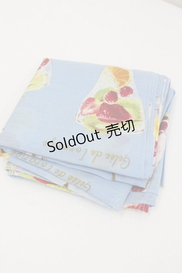 画像1: Jane Marple / Gelee de Fruits//スカーフ  サックス I-26-01-26-123-JM-ZA-SA-ZT610 (1)