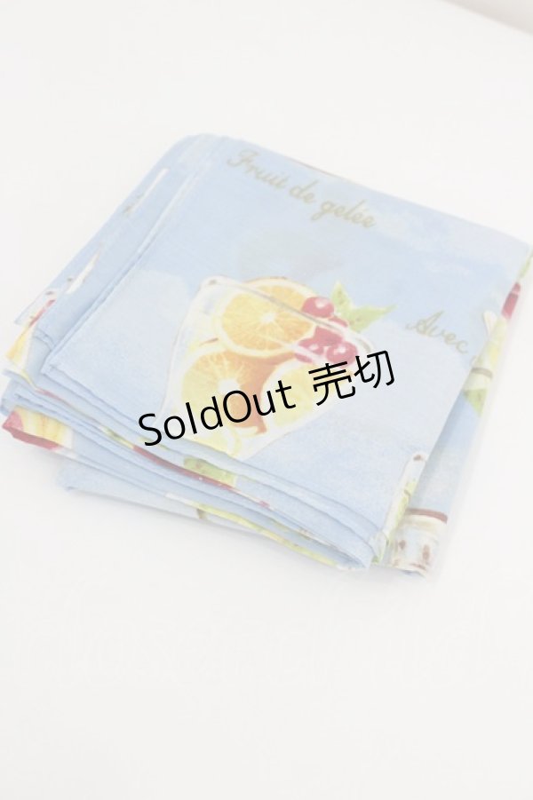 画像2: Jane Marple / Gelee de Fruits//スカーフ  サックス I-26-01-26-123-JM-ZA-SA-ZT610 (2)