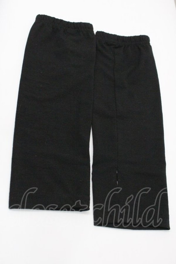 画像2: ACDC RAG / ハートロゴ刺繍アームカバー  黒Ｘ白 I-26-01-26-015-PU-ZA-SA-ZI (2)