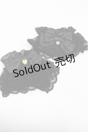 画像: Angelic Pretty / リボンレースお袖とめ  黒 I-26-01-26-016-AP-ZA-SA-ZI