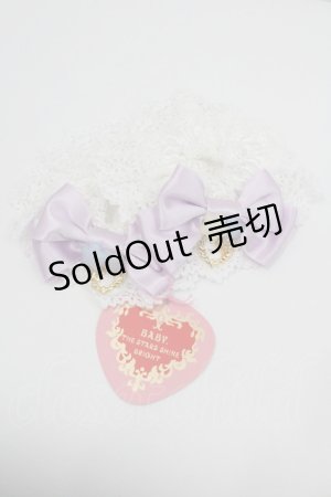 画像: BABY,THE STARS SHINE BRIGHT / Toy's Fluffy Dreamお袖とめ  白Ｘパープル I-26-01-26-017-BA-ZA-SA-ZI