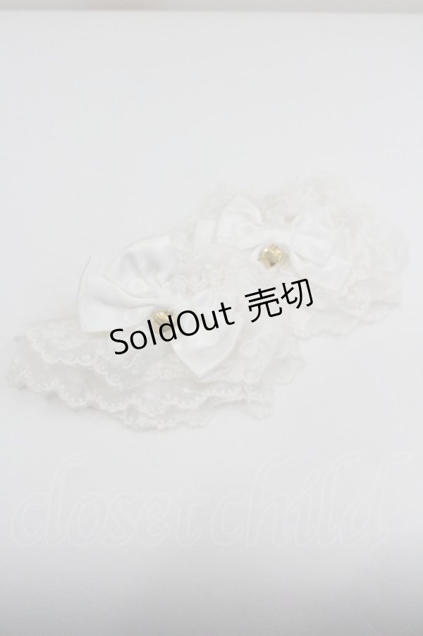 画像1: Angelic Pretty / リボンレースお袖とめ  白 I-26-01-26-019-AP-ZA-SA-ZT0206V (1)