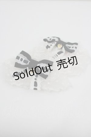 画像: Angelic Pretty / おめかしはしごレースお袖とめ  白ｘ黒 I-26-01-26-021-AP-ZA-SA-ZT0206V