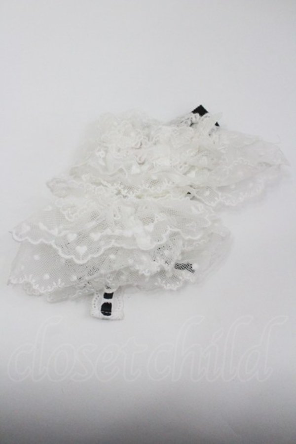 画像2: Angelic Pretty / おめかしはしごレースお袖とめ  白ｘ黒 I-26-01-26-021-AP-ZA-SA-ZI (2)