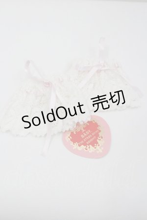 画像: BABY,THE STARS SHINE BRIGHT / トーションレースお袖とめII  白Ｘピンク I-26-01-26-022-BA-ZA-SA-ZI