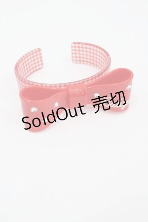 画像: BABY,THE STARS SHINE BRIGHT / ハードリボンバングル  赤 I-26-01-26-024-BA-AC-SA-ZI