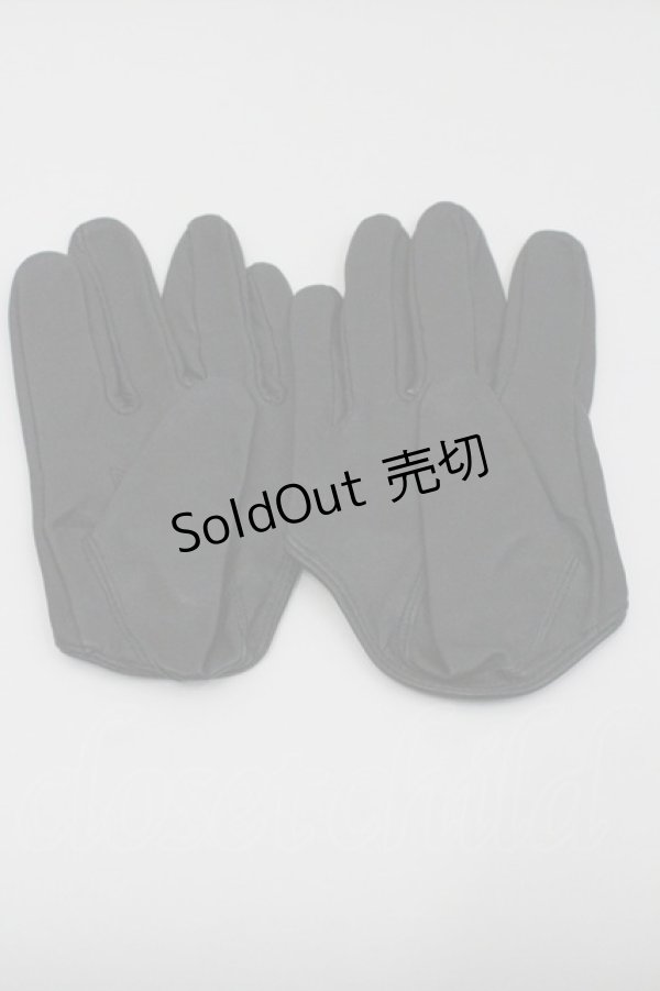 画像1: Na+H / レザーグローブ  黒 I-26-01-26-003-PU-ZA-HR-ZI (1)