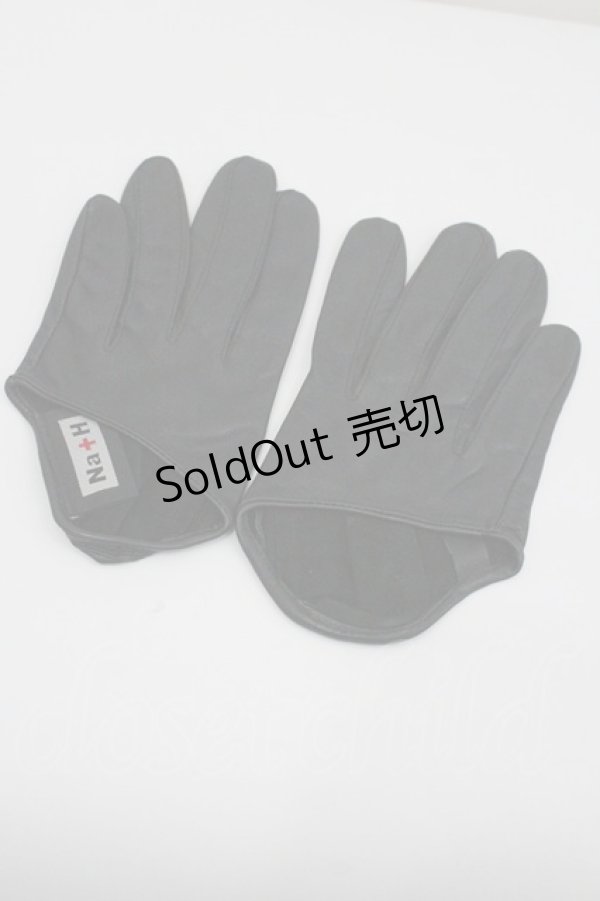 画像2: Na+H / レザーグローブ  黒 I-26-01-26-003-PU-ZA-HR-ZI (2)