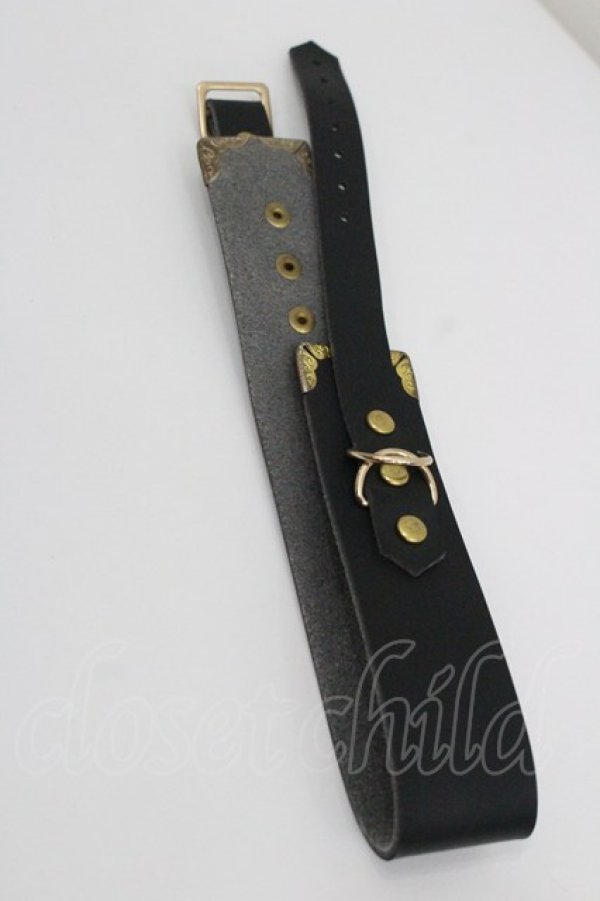 画像2: GOTHPUNKその他(買取対象外) / レザー調ブレスレット  ブラック I-26-01-26-029-PU-ZA-SA-ZI (2)