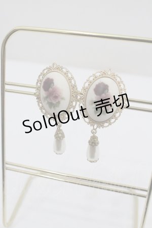 画像: an another angelus / ローズカボションパールイヤリング  ピンク I-26-01-26-033-CA-AC-SA-ZI