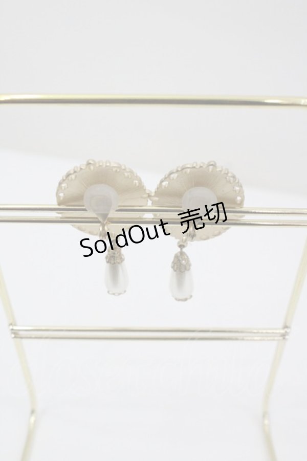 画像2: an another angelus / ローズカボションパールイヤリング  ピンク I-26-01-26-033-CA-AC-SA-ZI (2)