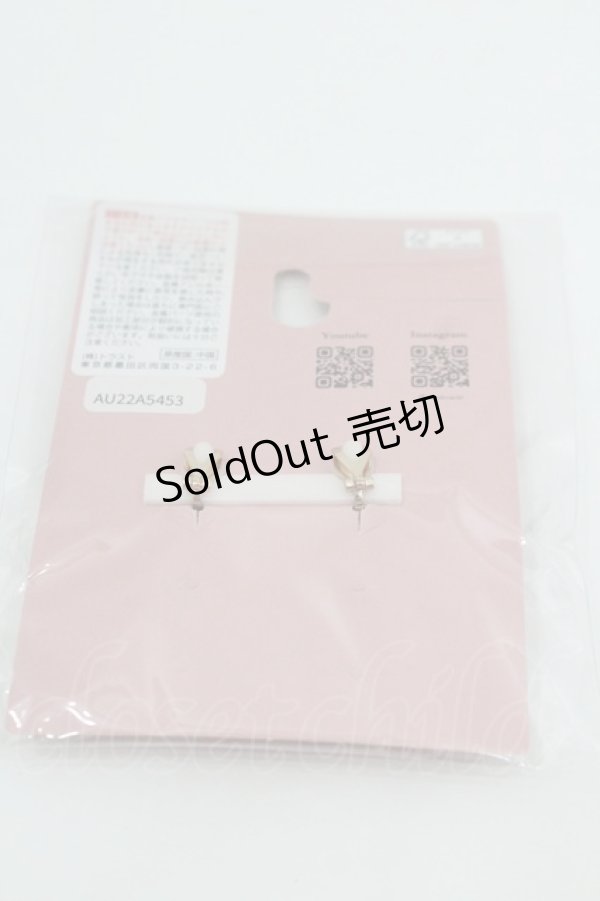 画像2: m petit by misako / TT*AMリボンPLE  淡白 I-26-01-26-036-LO-AC-SA-ZI (2)