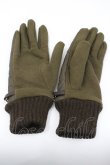 画像2: axes femme / チェーンデザイン手袋  カーキＸブラウン I-26-01-26-004-AX-ZA-SA-ZI (2)