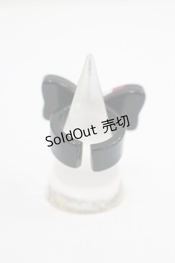 画像2: Angelic Pretty / ブリティッシュリボンリング  黒 I-26-01-26-045-AP-AC-SA-ZI (2)