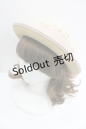 画像: F&A / レース重ねストローキャノチェ  ピンク I-26-01-27-031-LO-AC-SA-ZT0206W