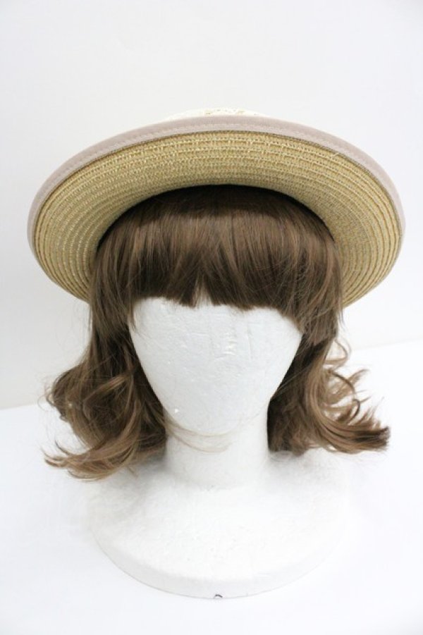 画像2: F&A / レース重ねストローキャノチェ  ピンク I-26-01-27-031-LO-AC-SA-ZI (2)