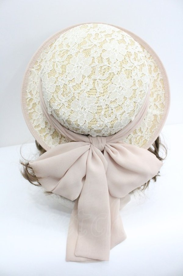 画像3: F&A / レース重ねストローキャノチェ  ピンク I-26-01-27-031-LO-AC-SA-ZI (3)