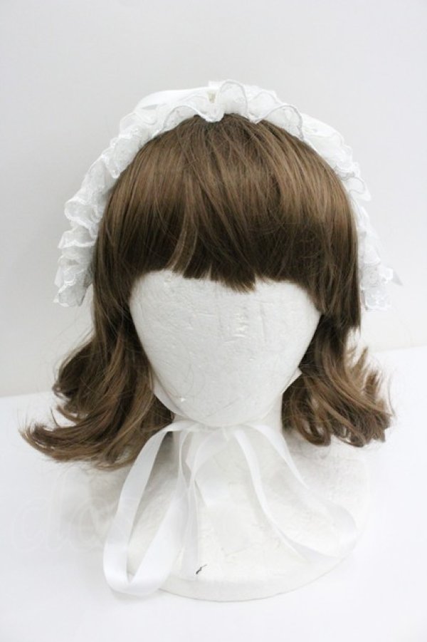 画像2: LOLITAその他(お買取対象外) / リボンヘッドドレス  ホワイト I-26-01-27-042-LO-AC-SA-ZI (2)