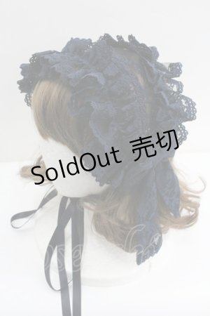 画像: metamorphose / レースリボンヘッドドレス  ネイビー I-26-01-27-044-ME-AC-SA-ZI