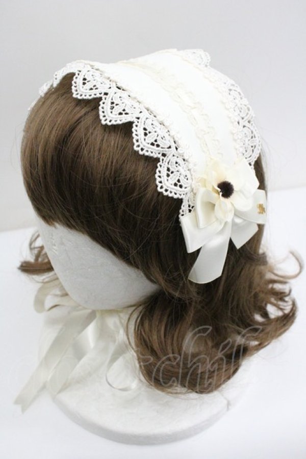 画像1: Innocent World / 小花レースヘッドドレス  キナリ×キナリ I-26-01-27-045-IW-AC-SA-ZI (1)