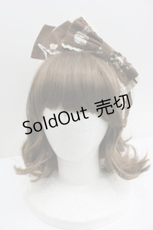 画像: Angelic Pretty / リボンカチューシャ  ブラウン I-26-01-27-005-AP-AC-SA-ZI