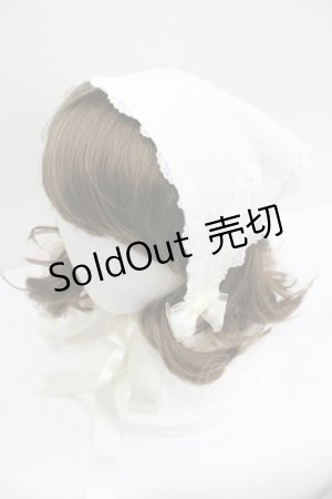 画像: ALICE and the PIRATES / レースバブーシュカ  生成り I-26-01-27-049-PA-AC-SA-ZI