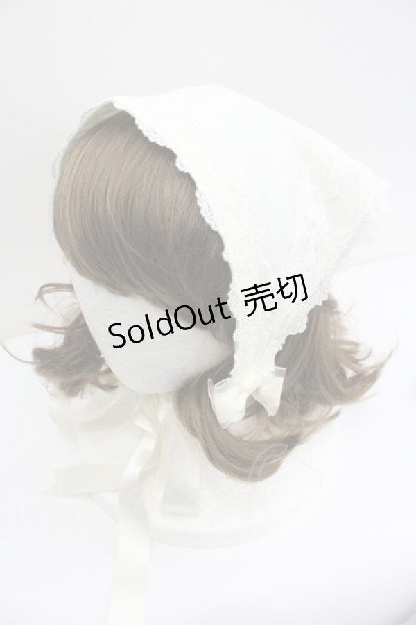 画像1: ALICE and the PIRATES / レースバブーシュカ  生成り I-26-01-27-049-PA-AC-SA-ZI (1)