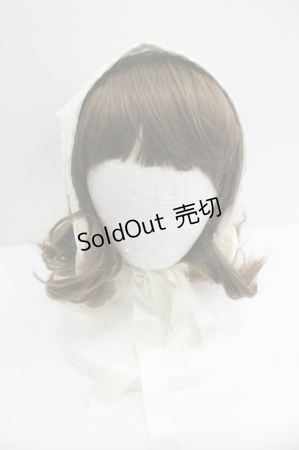 画像2: ALICE and the PIRATES / レースバブーシュカ  生成り I-26-01-27-049-PA-AC-SA-ZI (2)