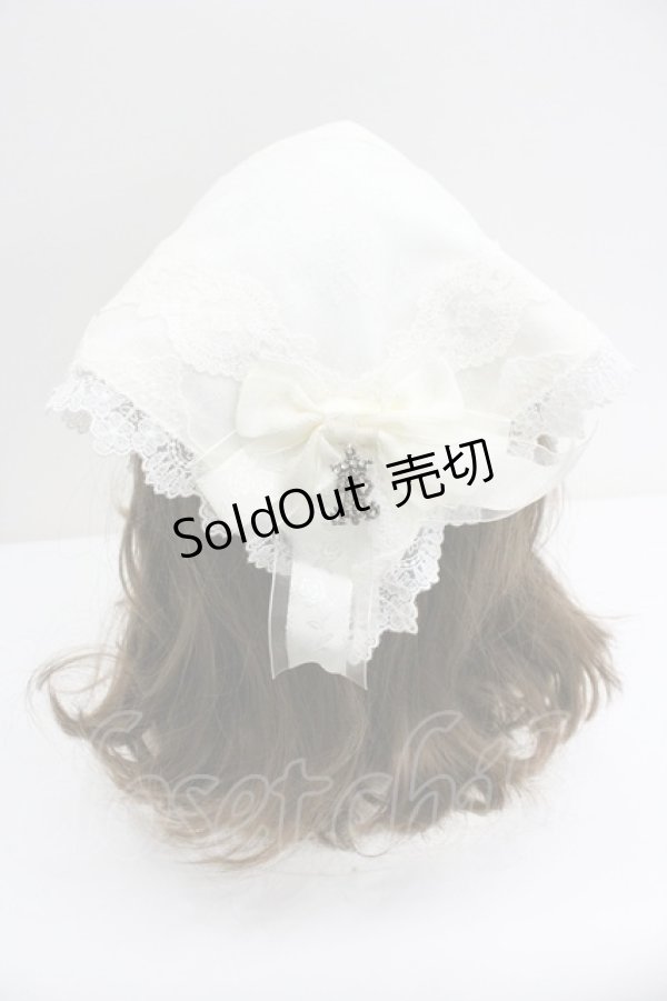 画像3: ALICE and the PIRATES / レースバブーシュカ  生成り I-26-01-27-049-PA-AC-SA-ZI (3)