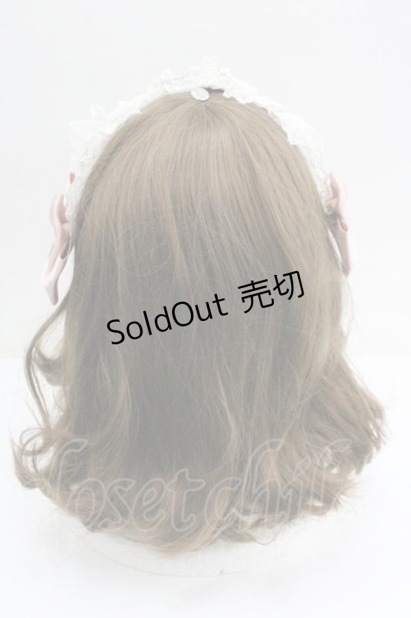 画像3: ALICE and the PIRATES / チュールレースのフローラルヘッドドレス  白Ｘピンク I-26-01-27-052-PA-AC-SA-ZI (3)