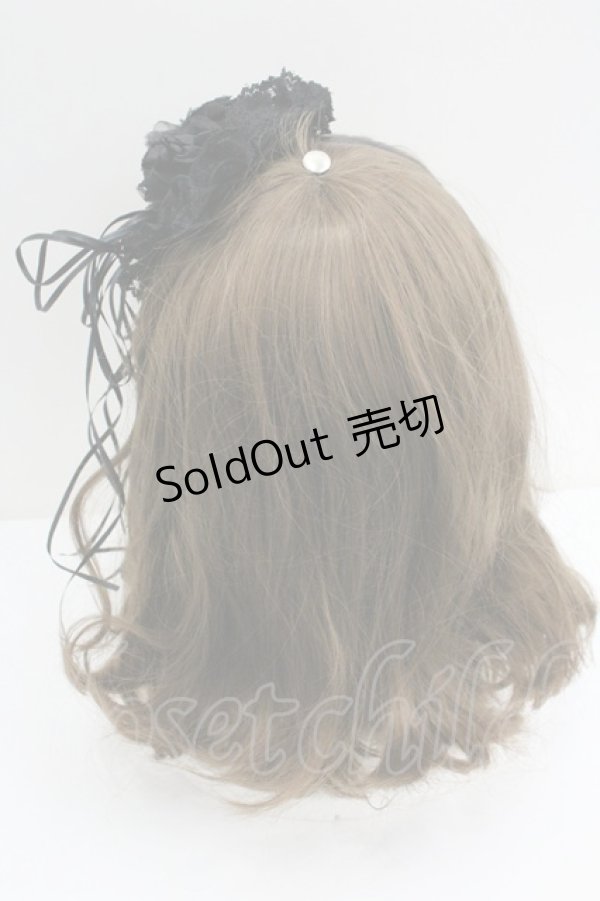 画像3: Triple fortune / コサージュヘッドドレス  黒 I-26-01-27-053-EL-AC-HR-ZI (3)