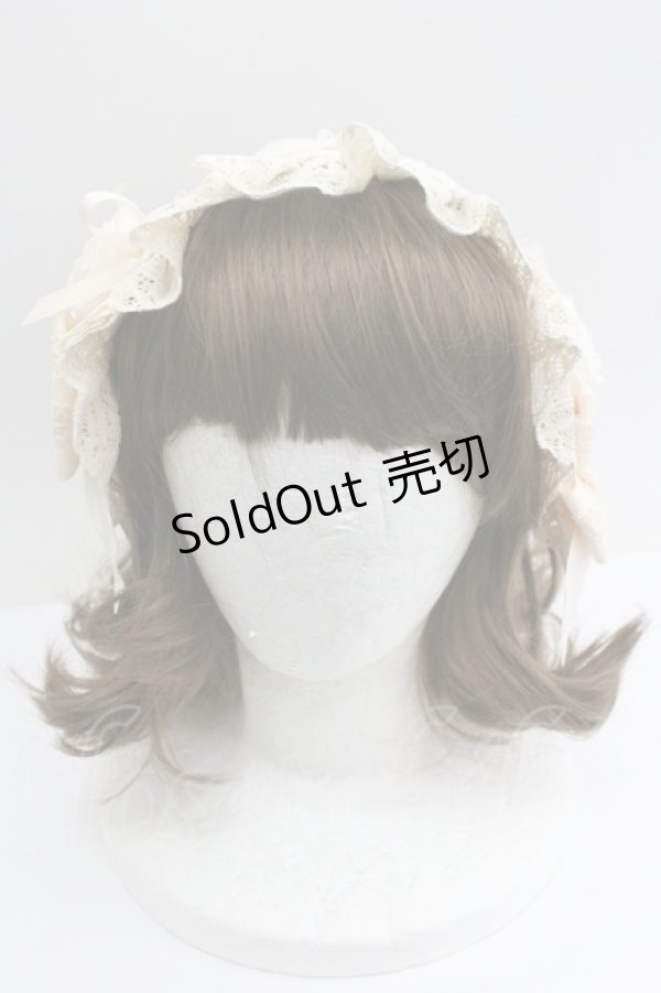 画像2: Hoshibako Works / ローズ・レディヘッドドレス  生成り I-26-01-27-054-LO-AC-SA-ZI (2)