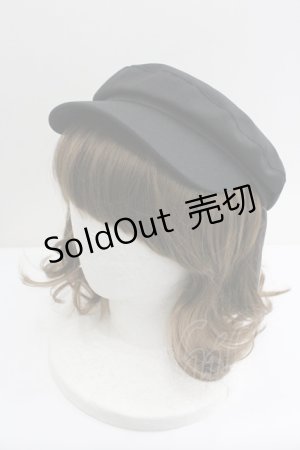 画像: axes femme / くるみ釦キャスケット  黒 I-26-01-27-006-AX-AC-SA-ZT0206X