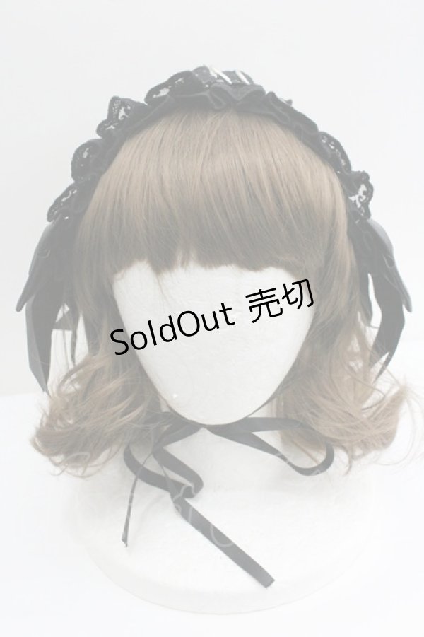 画像2: LOLITAその他(お買取対象外) / 合皮ヘッドドレス  ブラック I-26-01-27-057-LO-AC-SA-ZI (2)