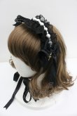 画像1: Angelic Pretty / Holy Pearl ヘッドドレス  黒Ｘ白 I-26-01-27-058-AP-AC-SA-ZI (1)